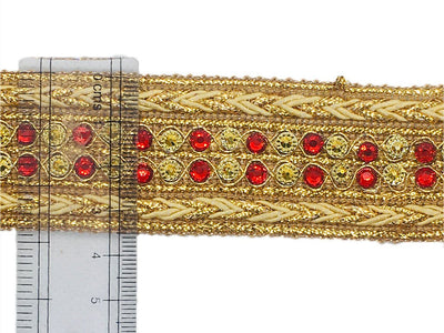 golden-red-stone-and-thread-work-embroidered-border