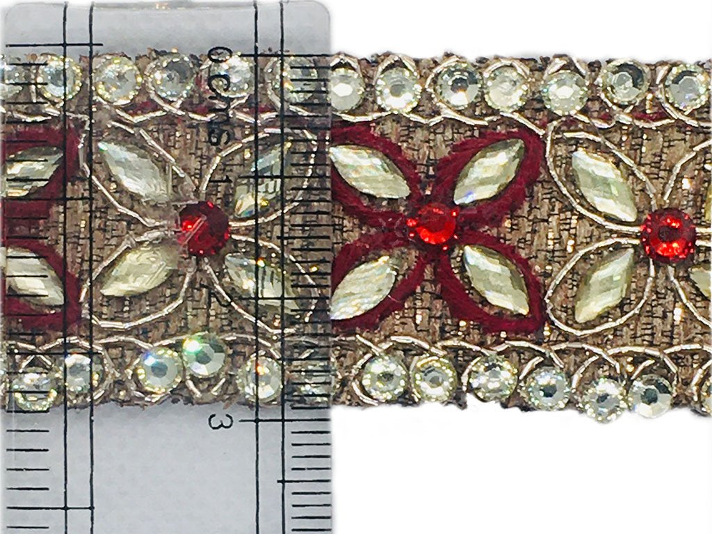 golden-red-fancy-thread-and-stone-work-embroidered-border