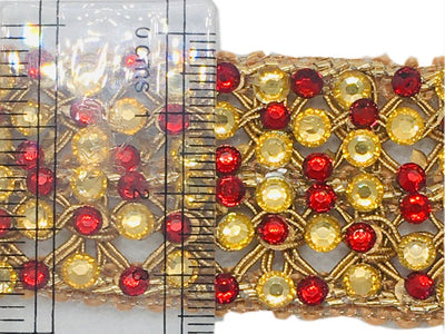 golden-red-designer-stone-studded-embroidered-border