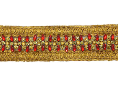 golden-red-thread-and-stone-work-studded-embroidered-border