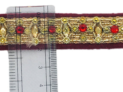 maroon-golden-fancy-stone-work-studded-embroidered-border