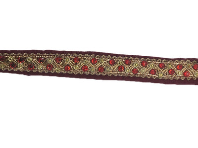 dark-maroon-stone-work-embroidered-border