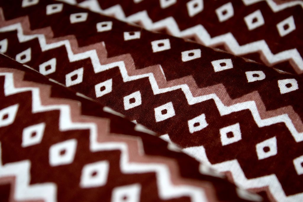 brown-chevron-printed-pure-cotton-fabric