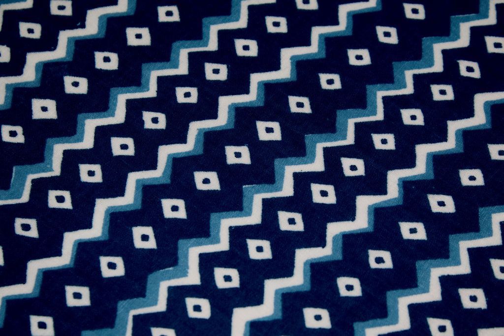 blue-chevron-printed-pure-cotton-fabric