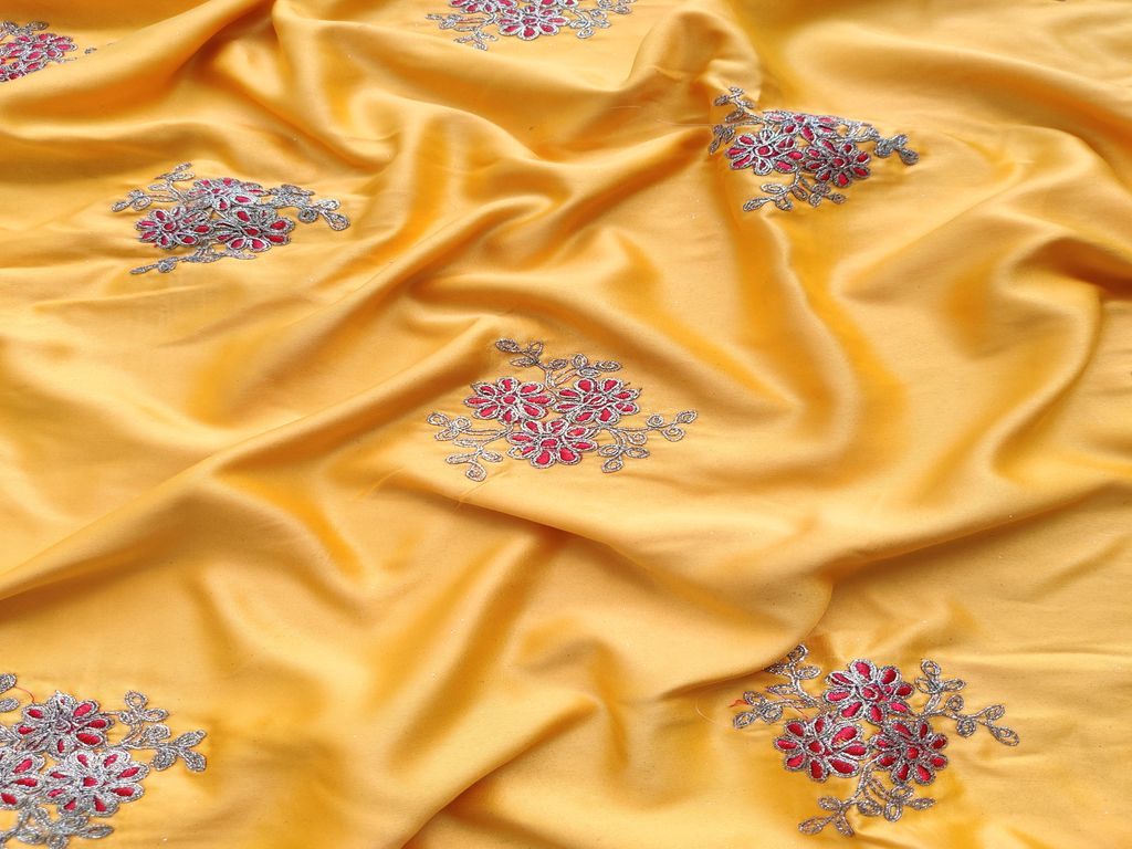 yellow-satin-with-embroidered-thread-and-dori-floral-motifs