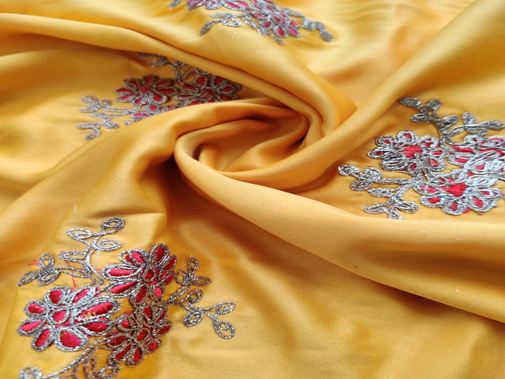 yellow-satin-with-embroidered-thread-and-dori-floral-motifs