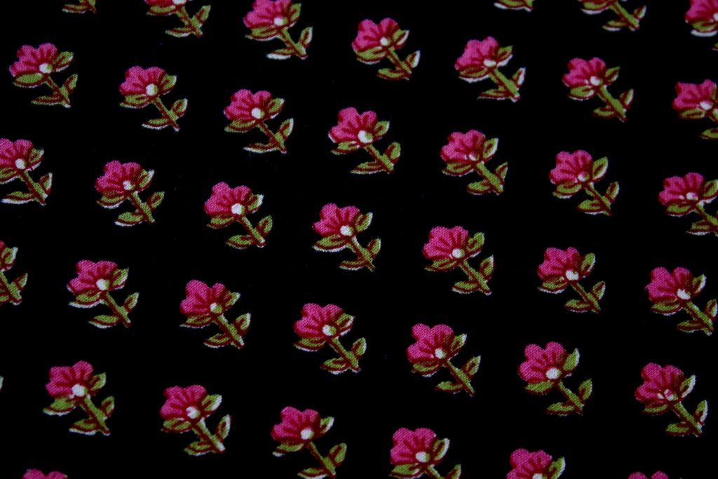 black-pink-floral-printed-pure-cotton-fabric