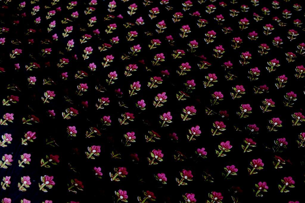 black-pink-floral-printed-pure-cotton-fabric