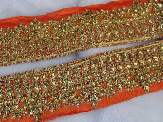 orange-stone-embellished-work-lace