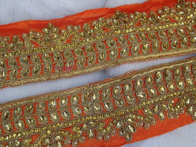 orange-stone-embellished-work-lace