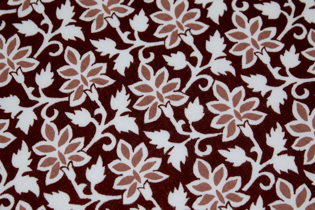 brown-floral-printed-pure-cotton-fabric