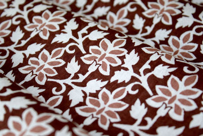 brown-floral-printed-pure-cotton-fabric