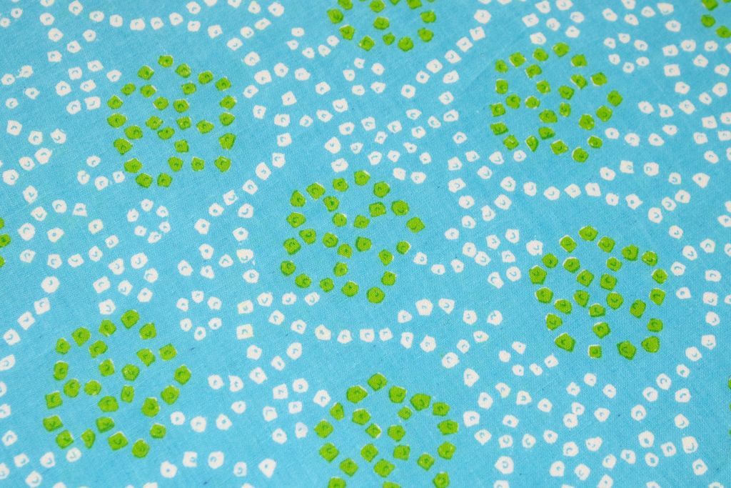 turquoise-green-bandhini-printed-pure-cotton-fabric