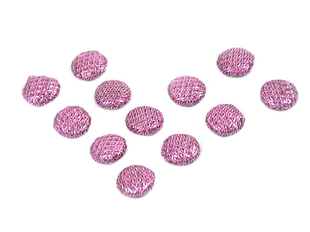 pinkandsilvershiningfabricbutton1