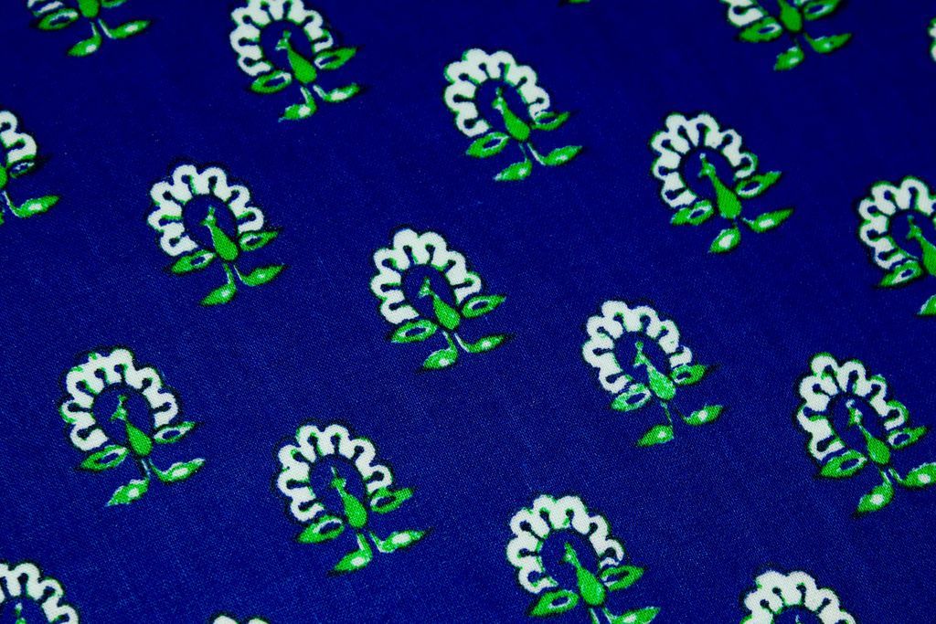 blue-green-peacock-printed-pure-cotton-fabric