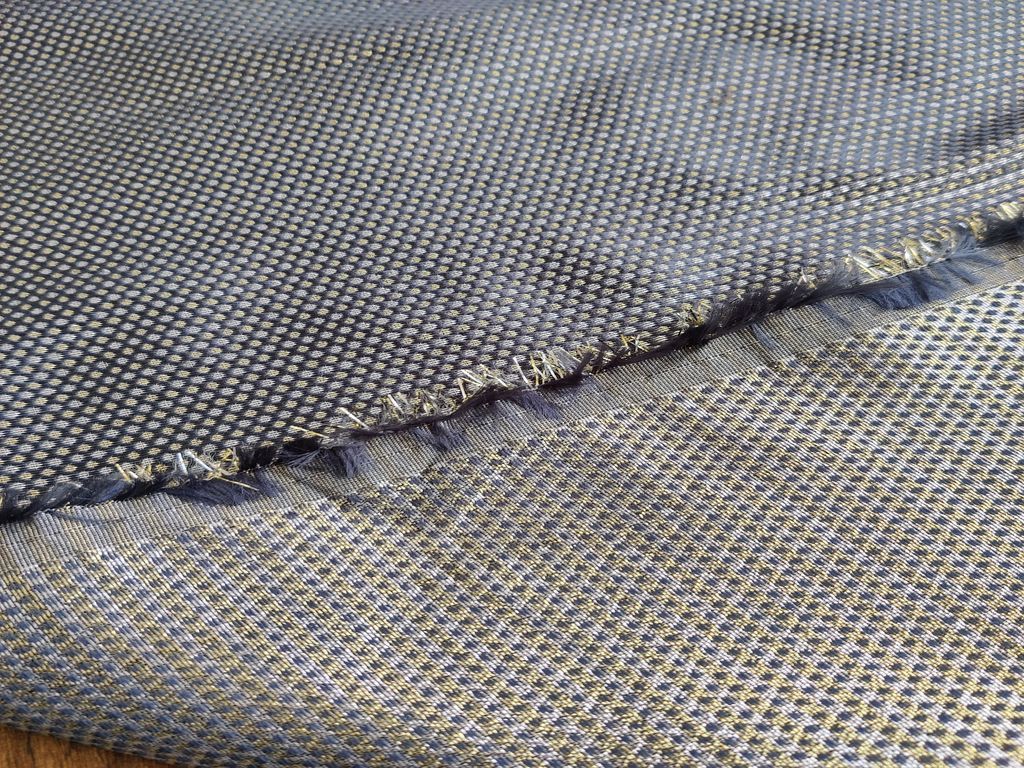steel-blue-golden-silver-dual-sided-metallic-brocade-fabric