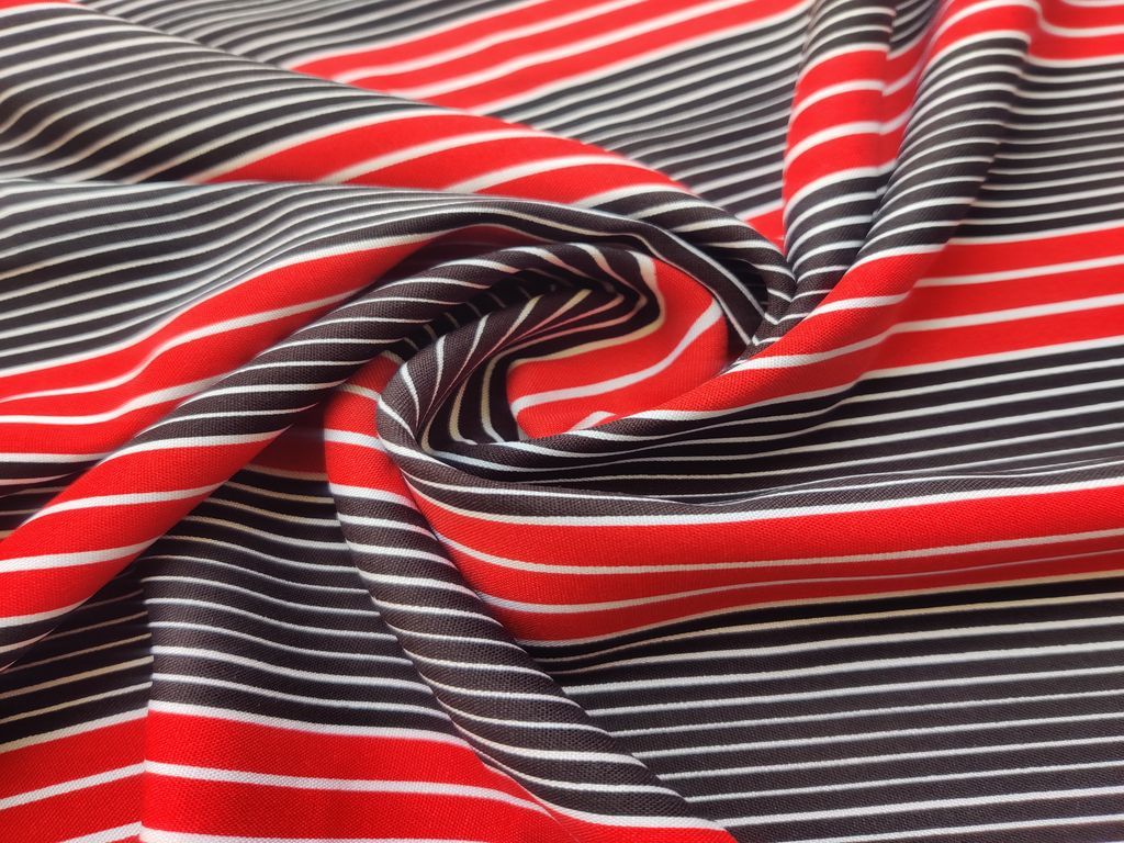 black-red-white-stripes-rayon-fabric