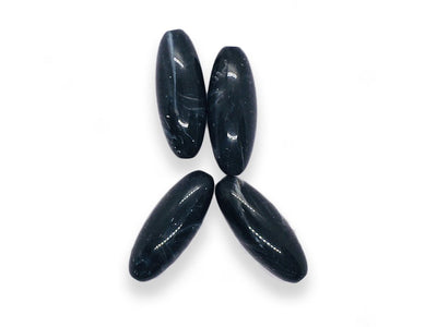 black-oval-fancy-plastic-beads