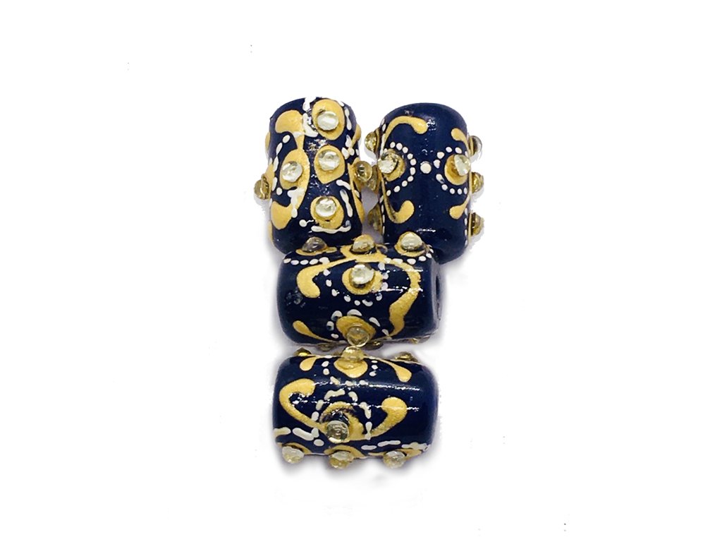 dark-blue-cylindrical-designer-glass-beads