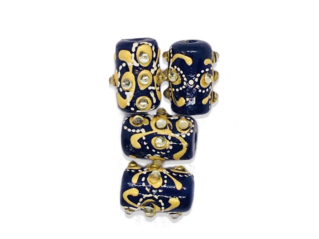 dark-blue-cylindrical-designer-glass-beads