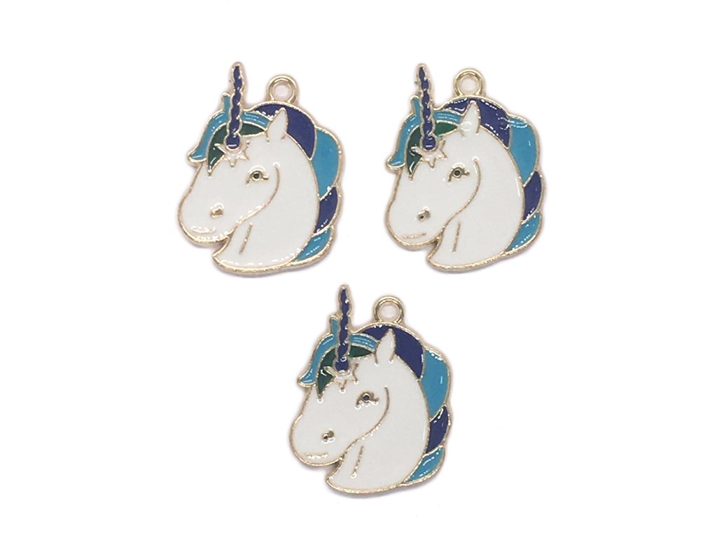 white-blue-unicorn-designer-metal-charms