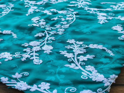 turqoiuse-green-white-flowers-chikankari-embroidered-georgette
