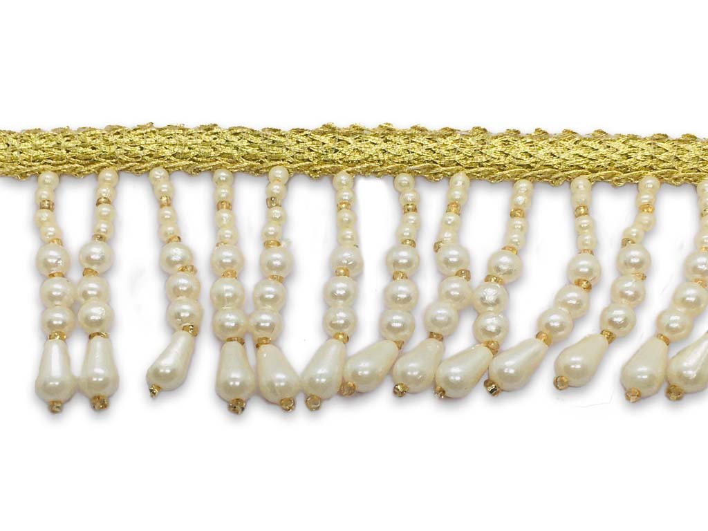 white-golden-pearl-fringe-designer-lace