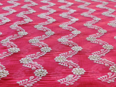 rose-pink-chanderi-with-white-golden-chikankari-embroidery-allover