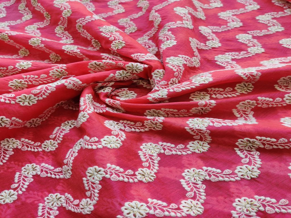 rose-pink-chanderi-with-white-golden-chikankari-embroidery-allover