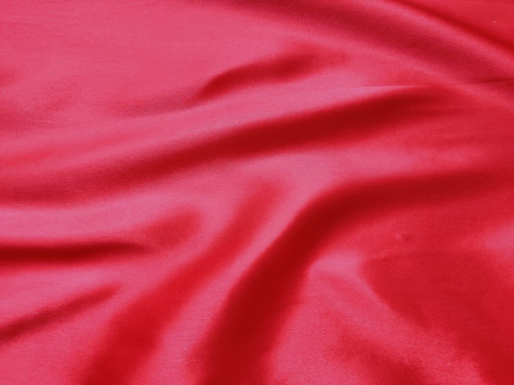 red-plain-japanese-satin