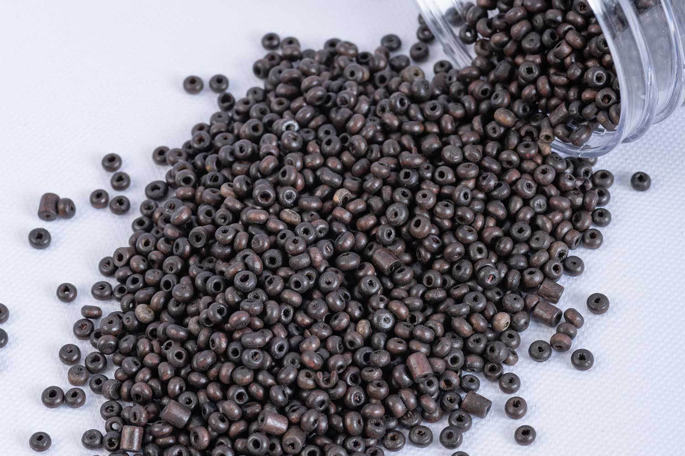 round-shape-wooden-beads-in-coffee-brown-color
