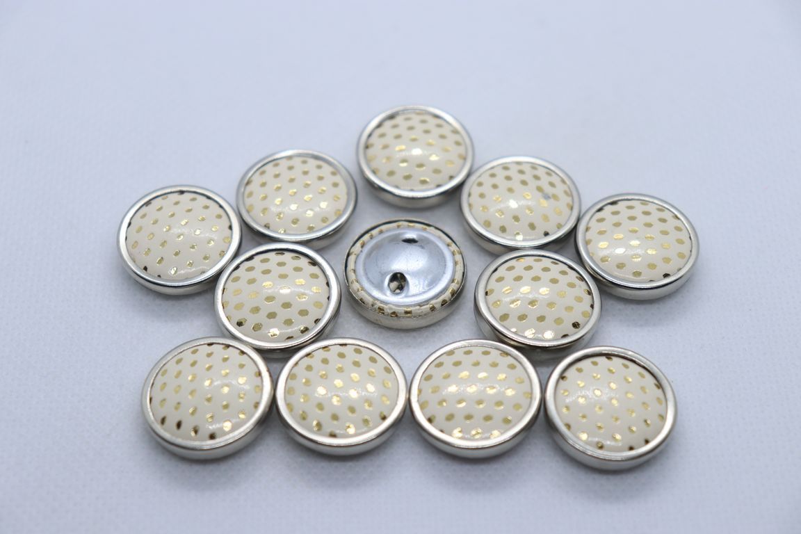 white-metal-ring-polka-dot-design-coat-button