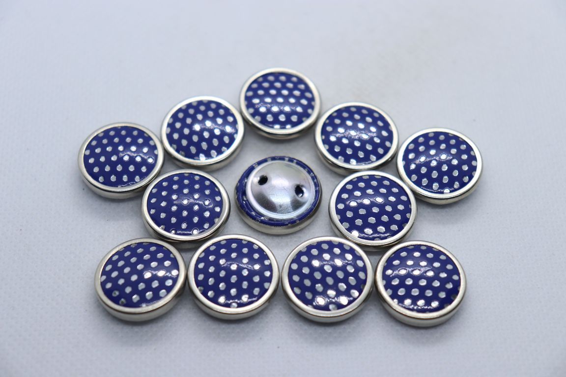 dark-blue-metal-ring-polka-dot-design-coat-button