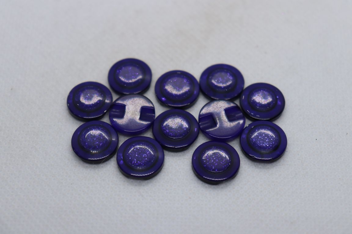 Indigo Blue Designer Fancy Acrylic Button