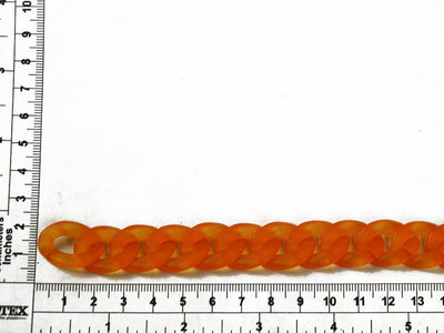 dark-orange-transparent-circular-acrylic-chains