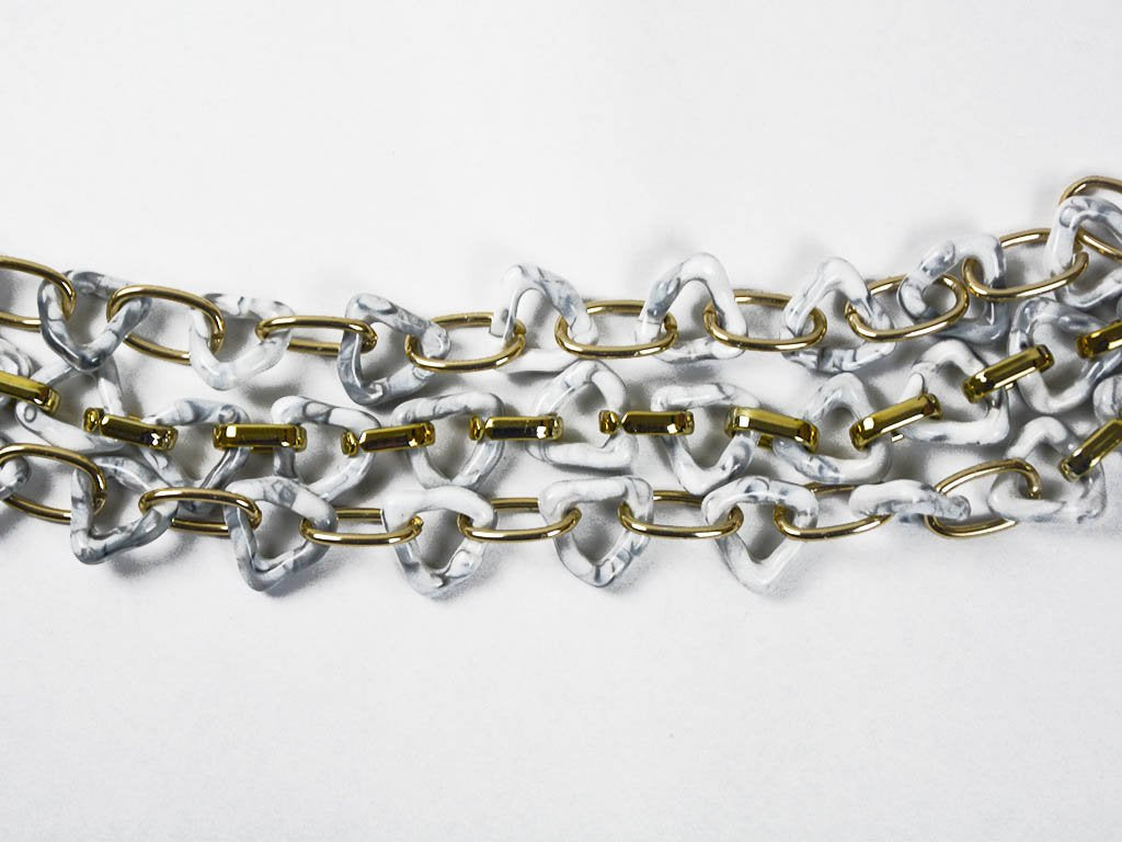 gray-white-triangular-acrylic-chains