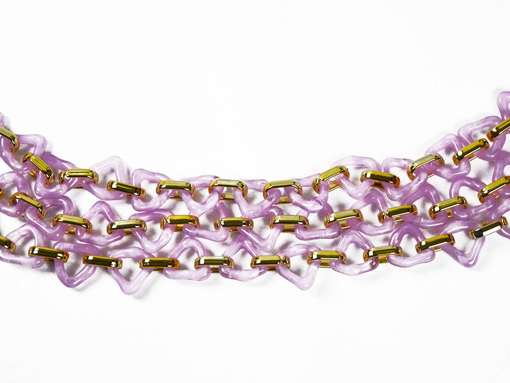 light-purple-transparent-triangular-acrylic-chains