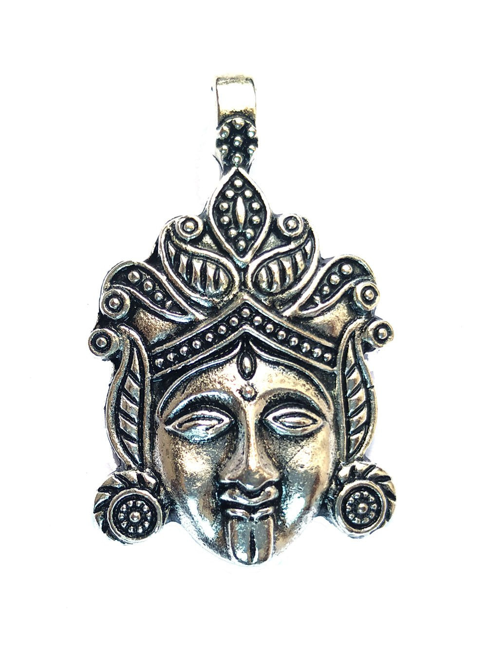 german-silver-face-pendant