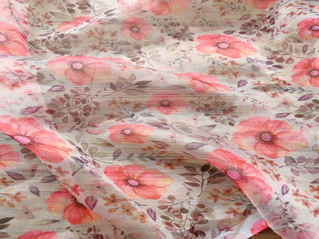 orange-flower-printed-organza-fabric