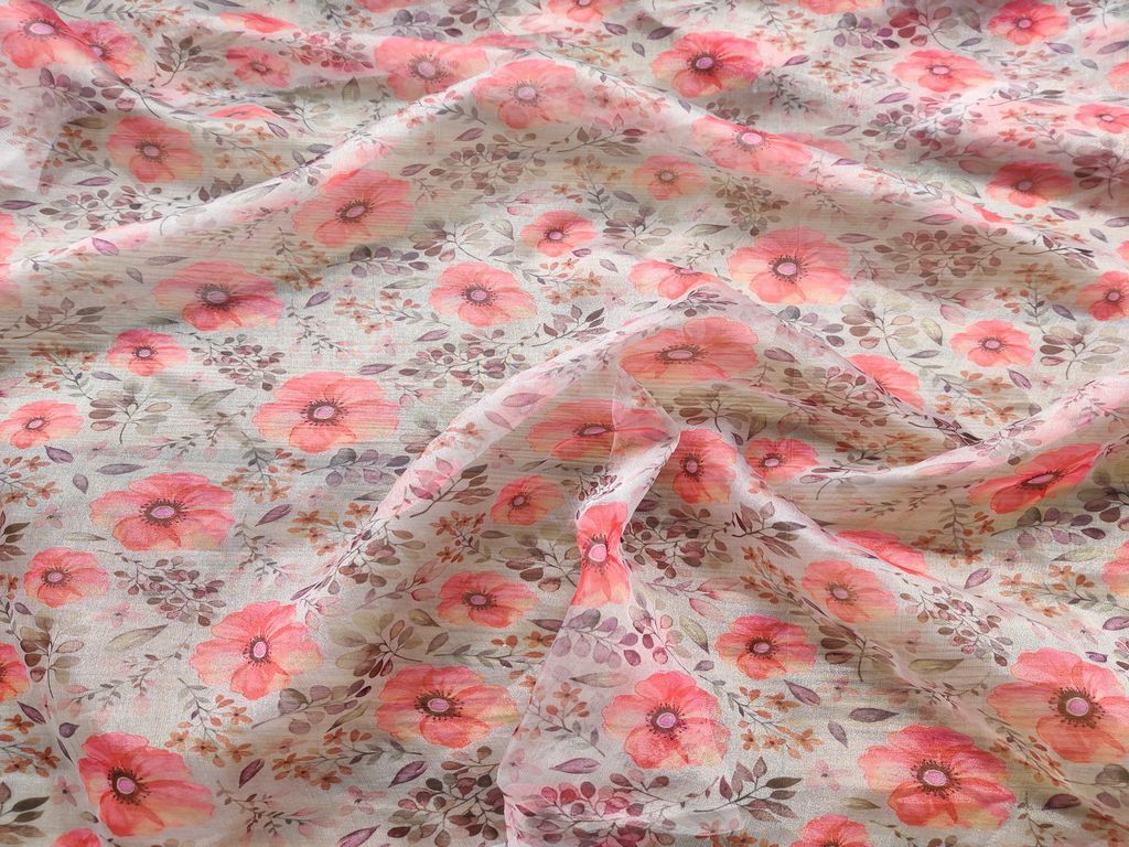 orange-flower-printed-organza-fabric