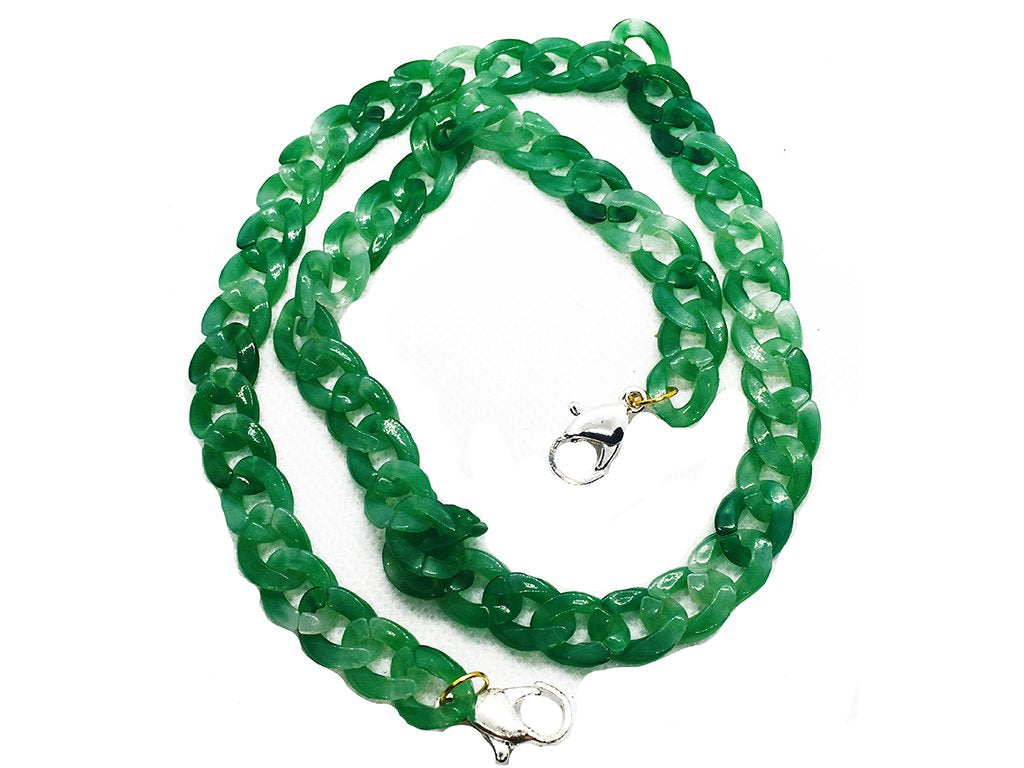 green-dual-shade-plastic-chains