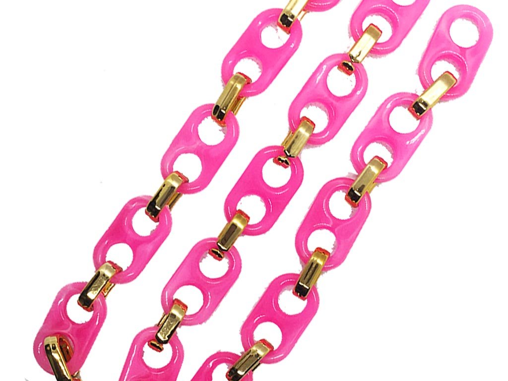 dark-pink-golden-mask-chain