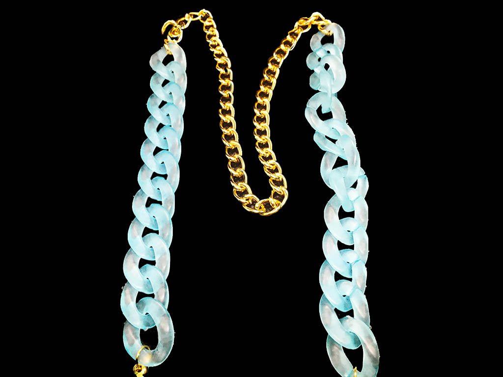 golden-pastel-blue-plastic-metal-chains