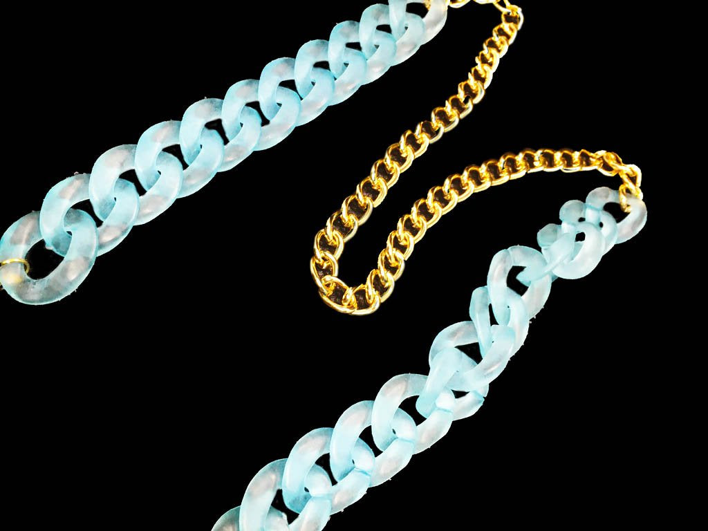 golden-pastel-blue-plastic-metal-chains