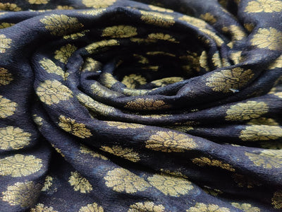 black-golden-weaved-georgette