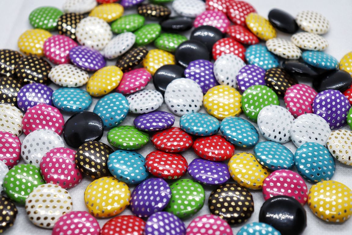 assorted-polka-dot-design-fancy-button