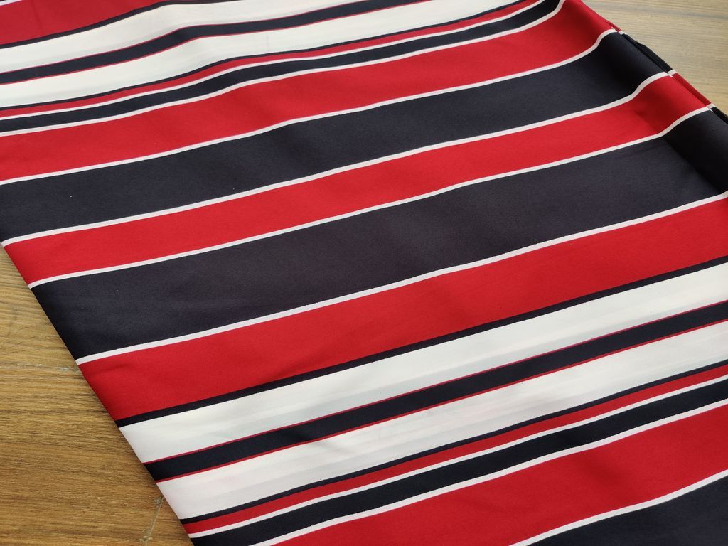 maroon-black-striped-poly-crepe-fabric