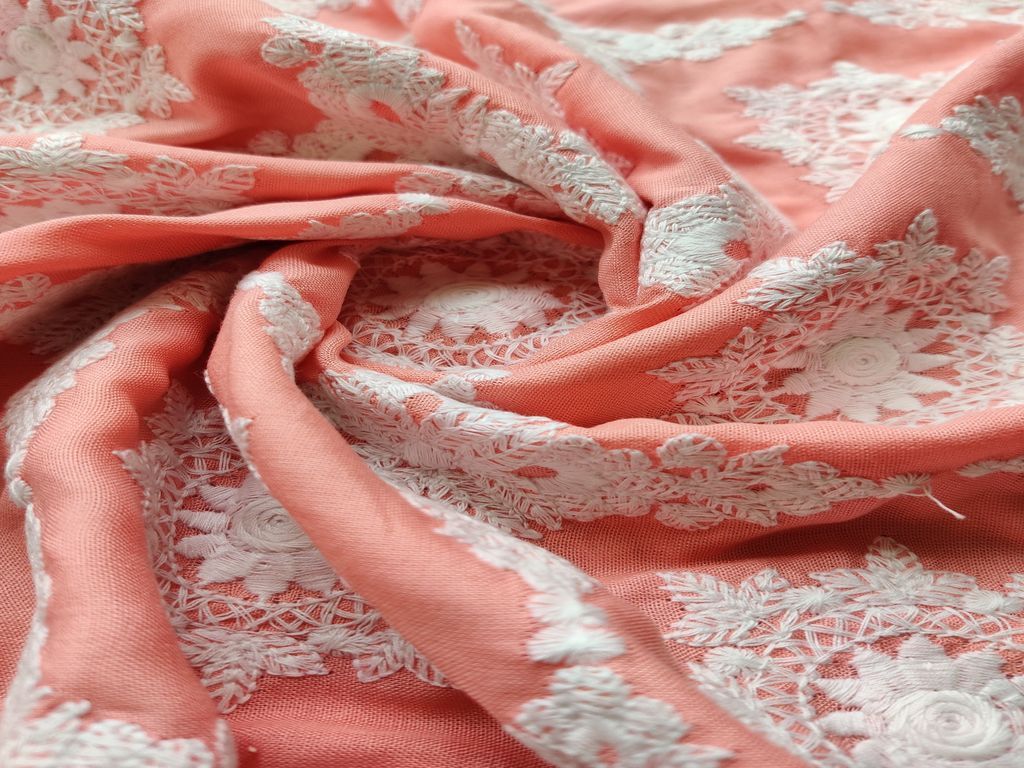 peach-chikankari-rayon-fabric
