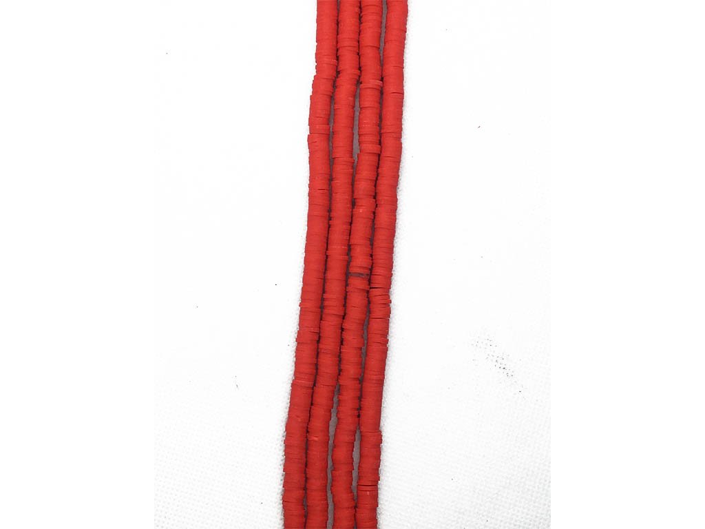 red-circular-fimo-rubber-beads