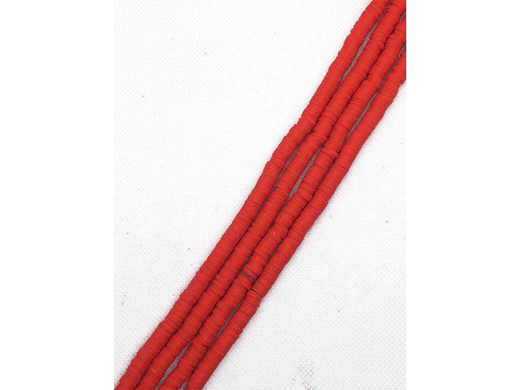 red-circular-fimo-rubber-beads